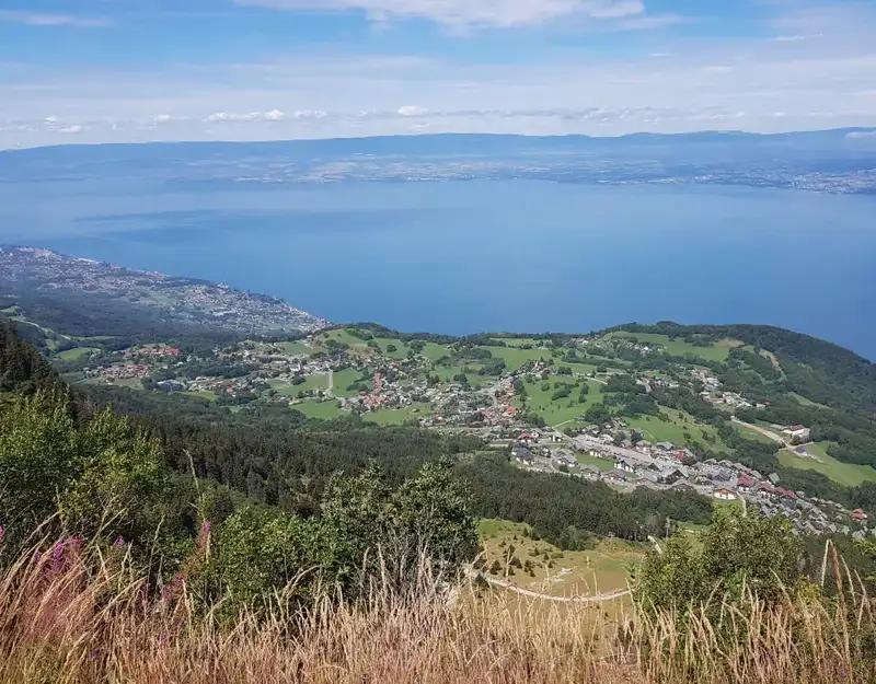 Lac Léman et Alpes françaises