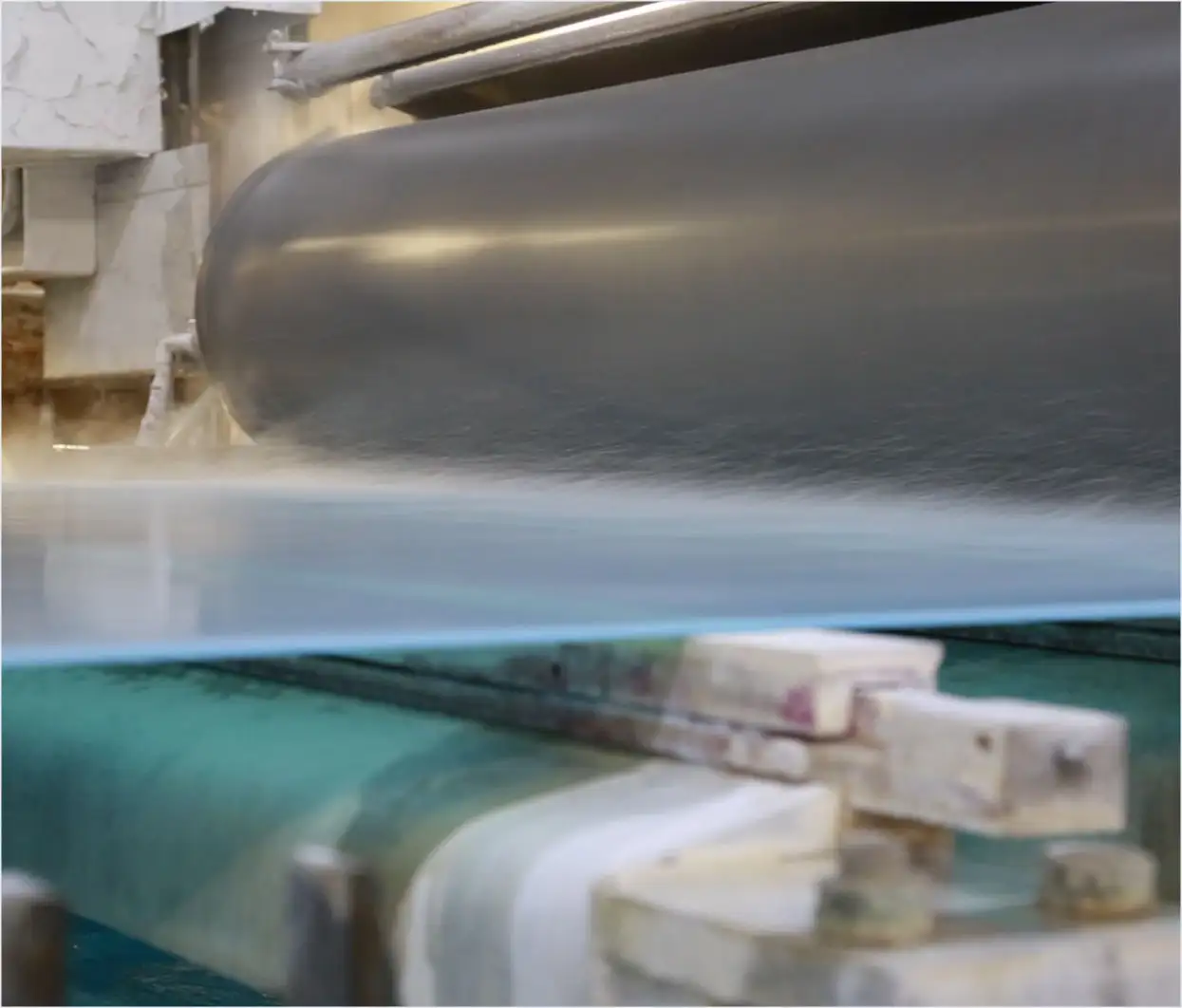 A machine used in the paper making process