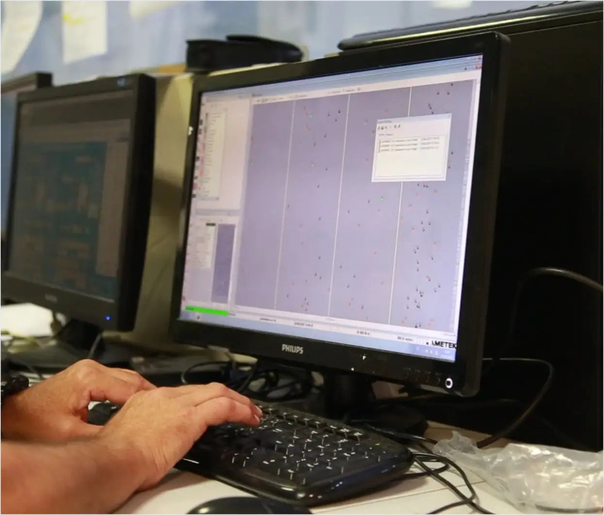 A person using a computer